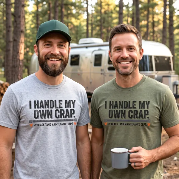 I Handle My Own Crap Tee - Funny Military Tank Maintenance Dept. Graphic T-Shirt, product photo from Megawatt Merch