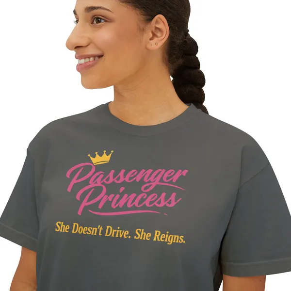Passenger Princess: Women's Boxy T-Shirt, product photo from Megawatt Merch